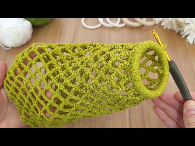 SURPRISE ! MUY BONİTO Crochet mesh bag that does not take up space to make your work easier. DIY