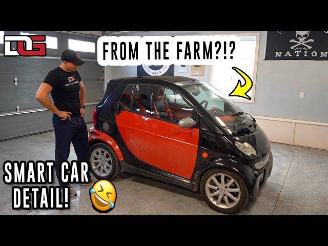 Cleaning a Farmer's DIRTY Smart Car! | The Detail Geek