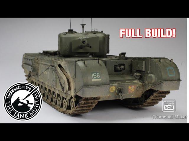 I BUILT A MODEL FOR THE TANK MUSEUM!!! AFV Club 1/35 Churchill MK VI Tank Model, Full Build.