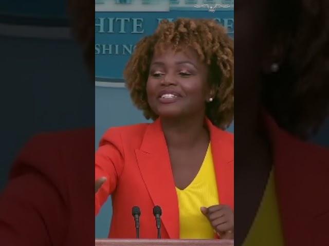 Karine Jean-Pierre refuses to answer question from Peter Doocy on illegal immigration #shorts