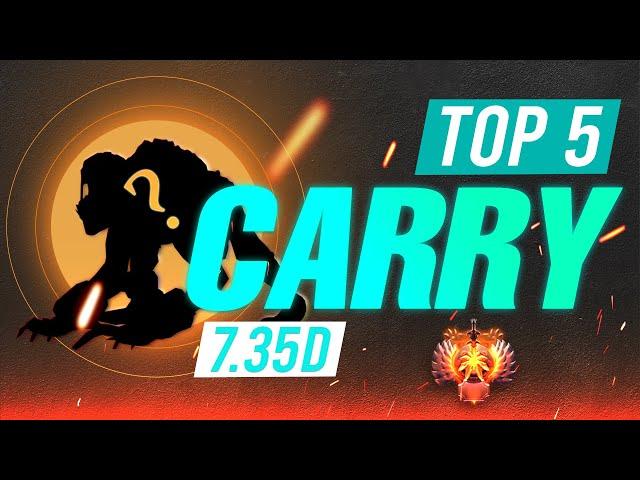 The TOP 7.35D Carry Heroes  - Dota 7.35D Carry Tier List!