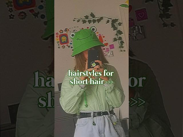 hairstyles for short hair #aesthetic #aestheticgirl #hairstyle #shortsfeed #fypシ