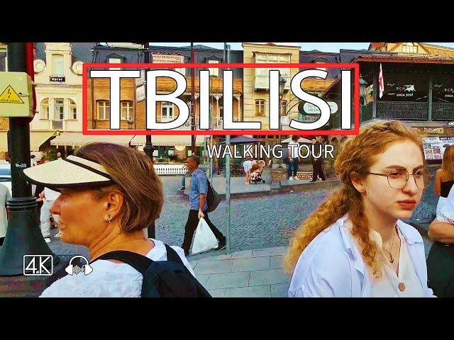 Walking Tour in Tbilisi, Georgia  , 14 July, 2024, 4K 60fps