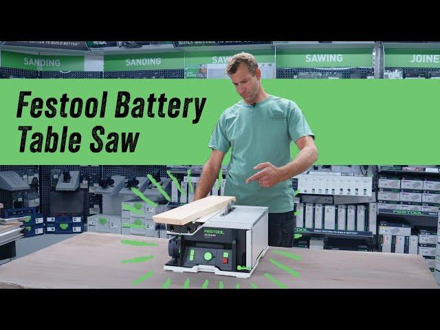 Festool Cordless Table Saw CSC SYS 50 - Fits in a box?