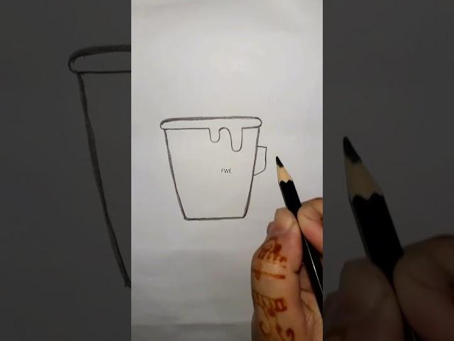 Draw cute Cocoa Cup|step by step cute things