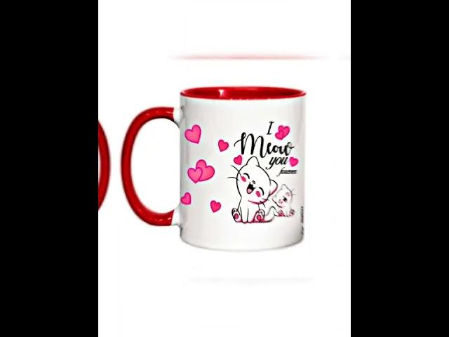 STARPION : I Meow You Forever Ceramic Coffee Mug : Printed Mug : For Office,Home,Table : New Design