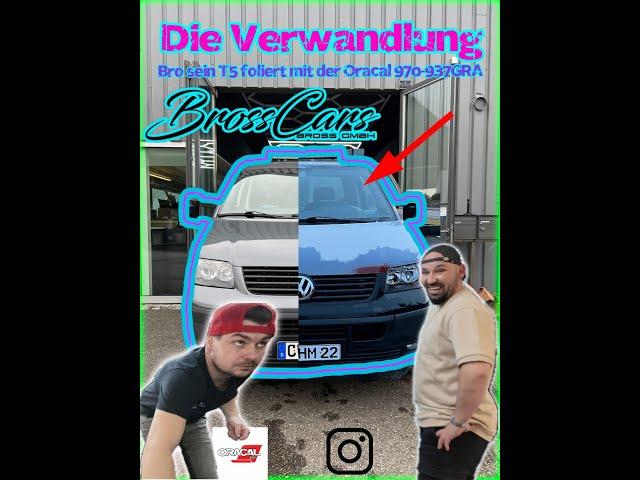 VW T5 Transporter Folierung mit Oracal 1,5 Tage was für eine Verwandlung