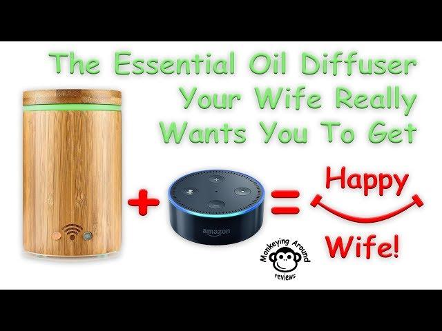 Konesky Bamboo Wi Fi Smart Essential Oil Diffuser review