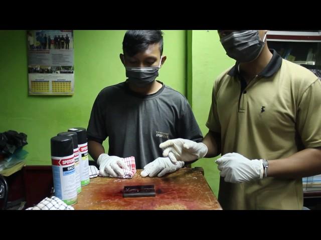 TUTORIAL MENGGUNAKAN PENETRANT  (NDT)