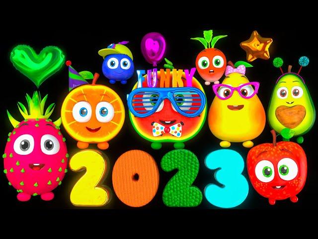 2023 BIG Collection - Funky Fruits Baby Sensory! - Animation and Dance & Bedtime Music!