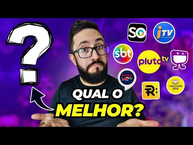 QUAL O MELHOR APP DE STREAMING GRÁTIS? PLUTO TV, ITV CHANNEL, RUNTIME, SOPLAY?