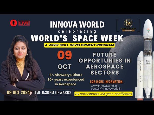 Day 3 Opportunities in Aerospace Sectors in India #worldspaceweek #spacescience #spaceexploration