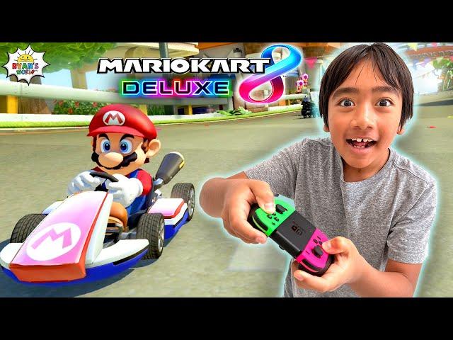 Ryan Trains to Defeat Mommy in Mario Kart 8 Deluxe!