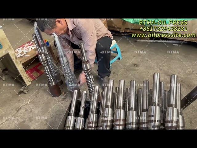 Batch Shipment of 6YL-68 Screw Oil Press Machine Shafts