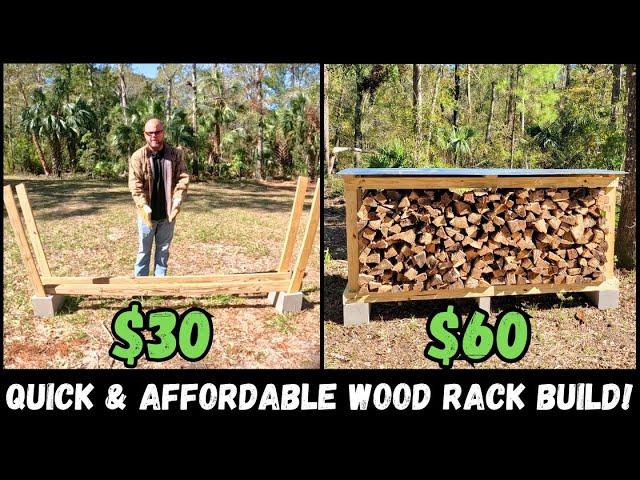 Easy & Affordable Firewood Rack Build!