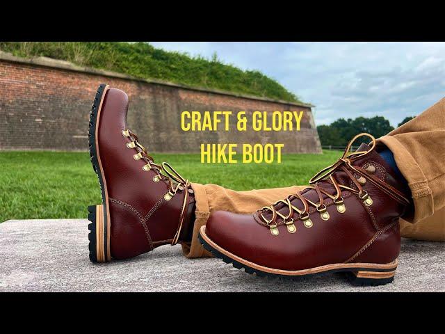 Craft & Glory HIKE BOOT in Saddle Tan Waxed BUFFALO HIDE !!!!