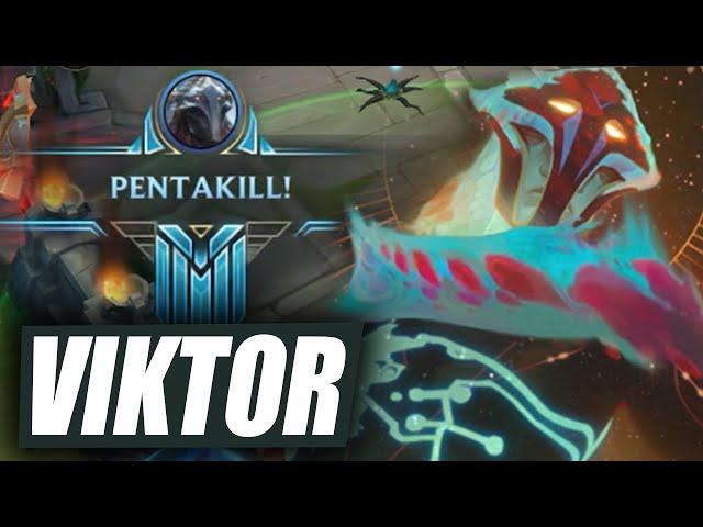 Wild Rift Viktor PENTAKILL Gameplay!!