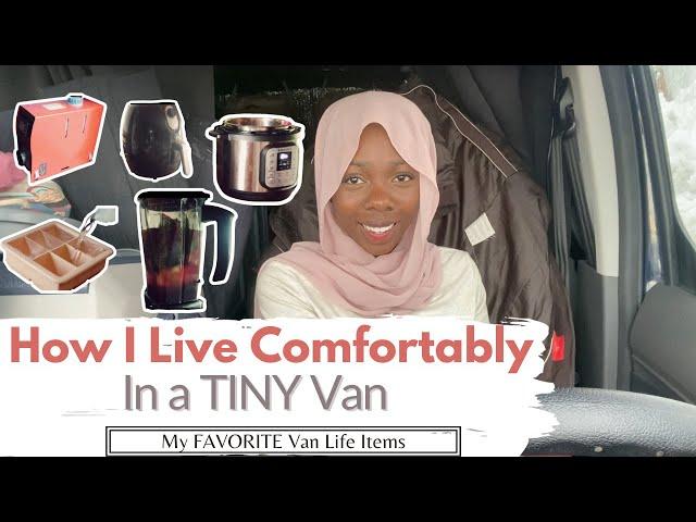 28 USEFUL Items for My Tiny Van Home // Living in a Van Full Time