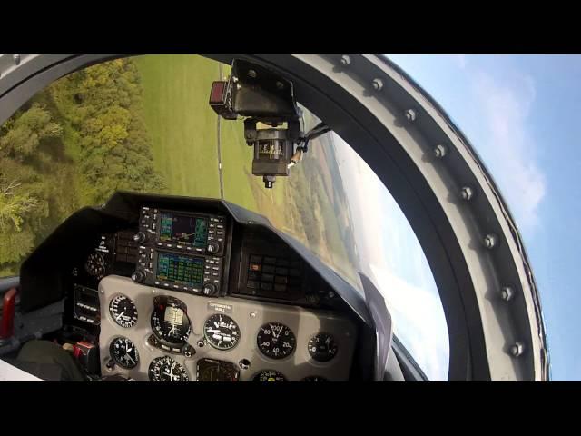 L-39 Albatros cockpit view low pass, acrobatics, landing