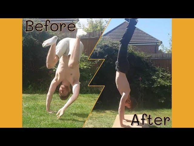 Beginner Learns The Handstand in 7 Days... Kinda || Tom Tries To Do