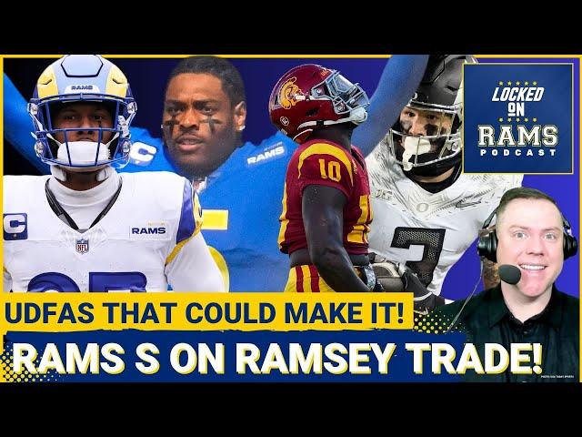 Rams Cornerback Opens Up on Jalen Ramsey Trade! EXTREMELY Bold Predcition on Rams Rookie, UDFAs!