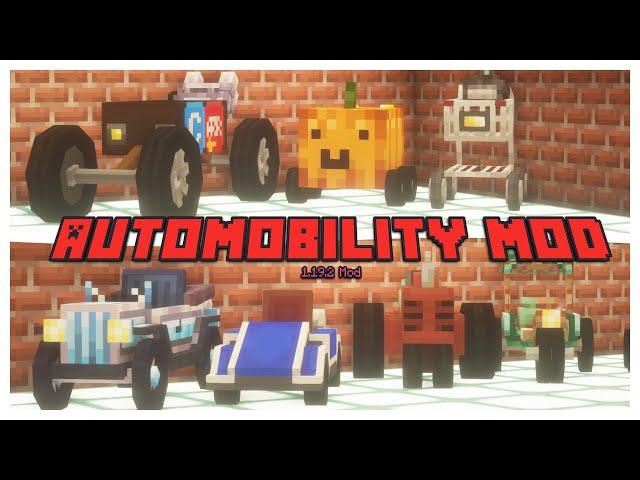 CUSTOMIZABLE CARS in MINECRAFT 1.19.2! (Automobility 1.19.2)