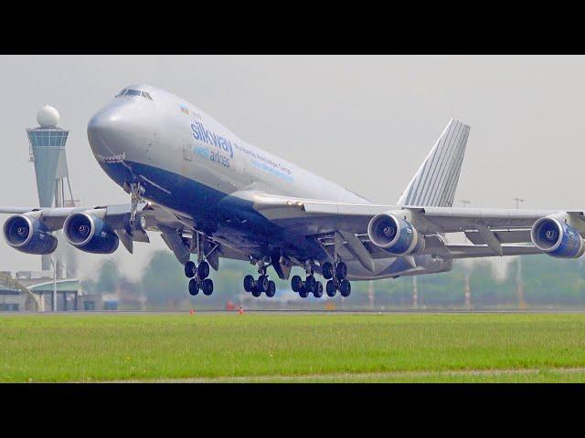 +45 Minutes PURE POLDERBAAN TAKE OFFS | A380, B747, A350 | Amsterdam Schiphol Spotting