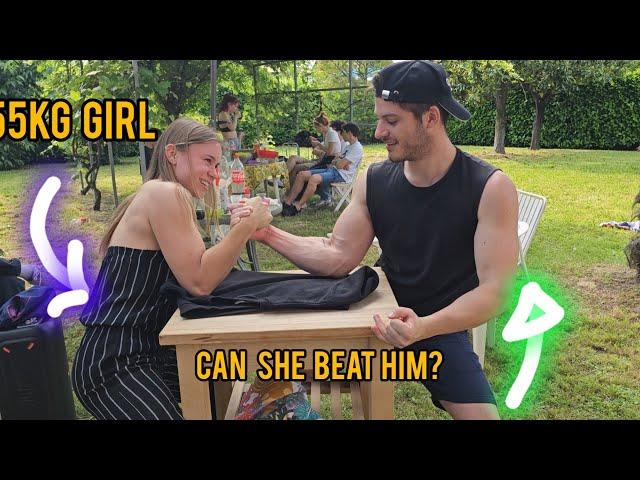 Girl beats guys pt2