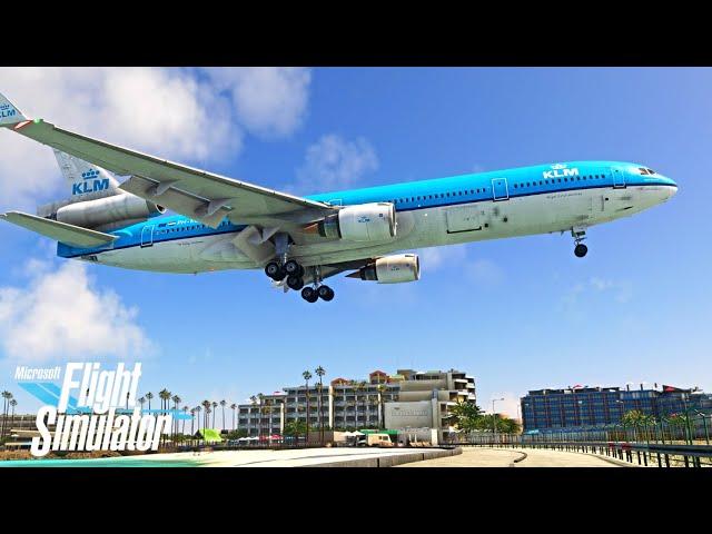 KLM MD-11 | Amsterdam - St. Maarten | Full Flight to Caribbean Paradise in Flight Simulator [4K]