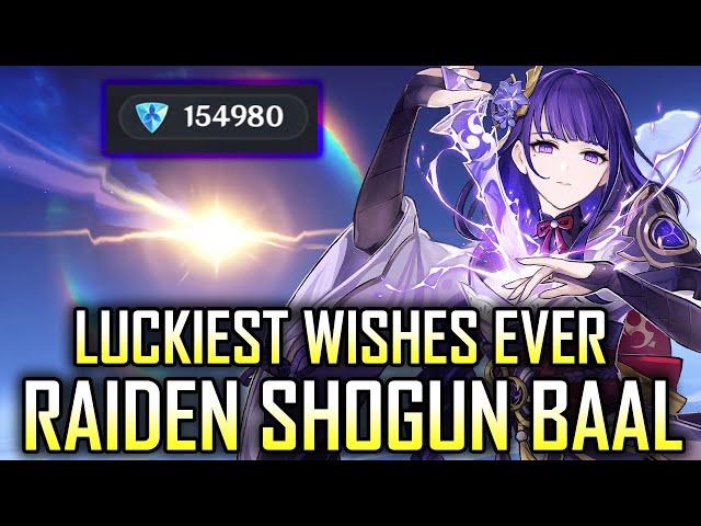 THE LUCKIEST WISHES EVER | RAIDEN SHOGUN BAAL | GENSHIN IMPACT