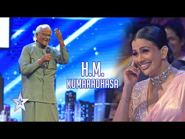 82 ක් වෙලත් 18 න් හිතන සීයා.. | H M Kumaradhasa | Sri Lanka's Got Talent | Sirasa TV