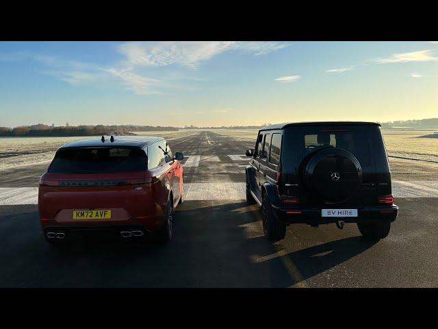 DRAG RACE! 2023 V8 Range Rover Sport Vs Mercedes-AMG G63!