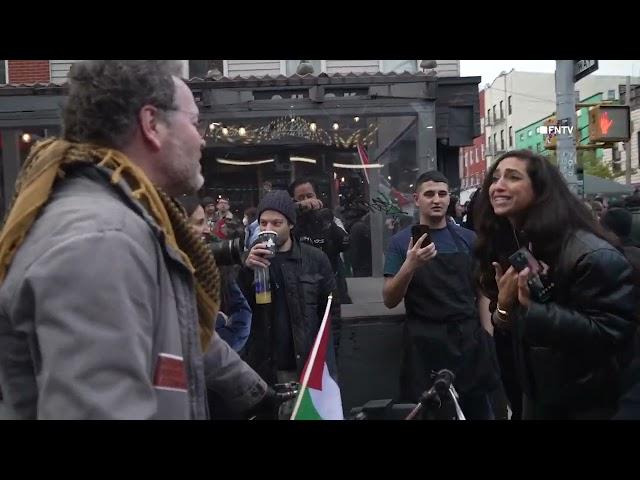 Pro-Palestine protesters SHUT down Williamsburg Bridge