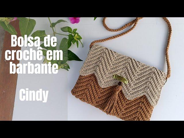 Bolsa de croche em barbante Cindy