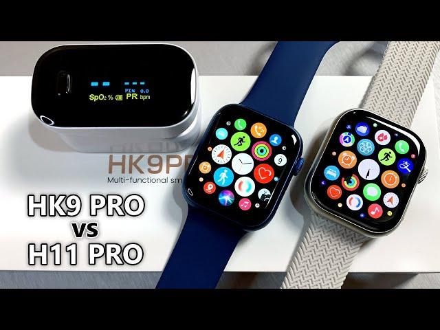 HK9 Pro Amoled vs H11 Pro Review Functions & Sensors Test Top 1 Sport SmartWatches 2023!