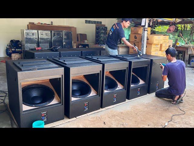 Test Turbo 18 Subwoofer box + speaker TRUMP 1200W