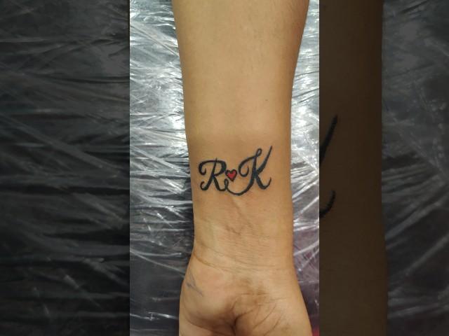 RK letter tattoo*9952925477*#trending #viral #tattoo #life #views #love #tamil #shortsfeed #rk