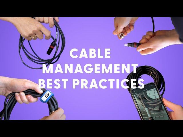 How to label cables? (cable management best practices for AV industry)