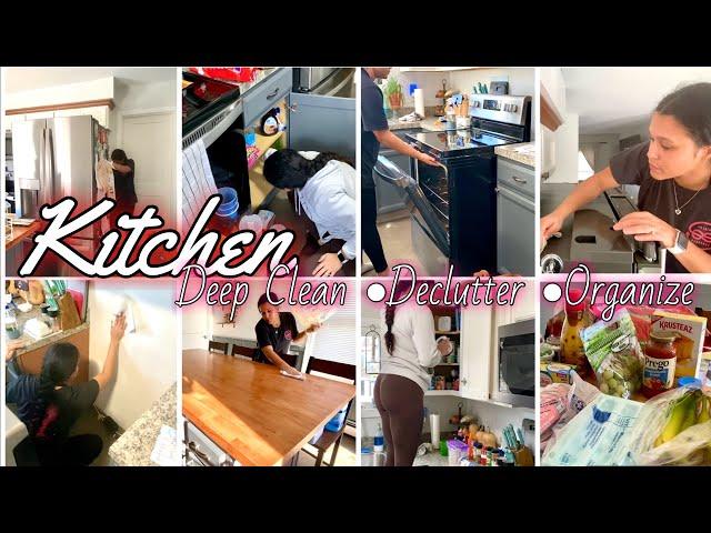 CLEANING MOTIVATION | CLEAN WITH ME 2024 | KITCHEN ORGANIZE KITCHEN DECLUTTER CLEANING | DEEP CLEAN