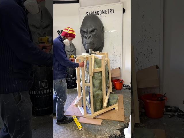 Plat Lady (stage 2) in process by artist Ben Koracevic!  #cjsgalleryonline #stringometriya