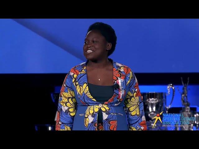 Esther Oyetunji "The Tragic School Bus" - Original Oratory - Nationals 2023