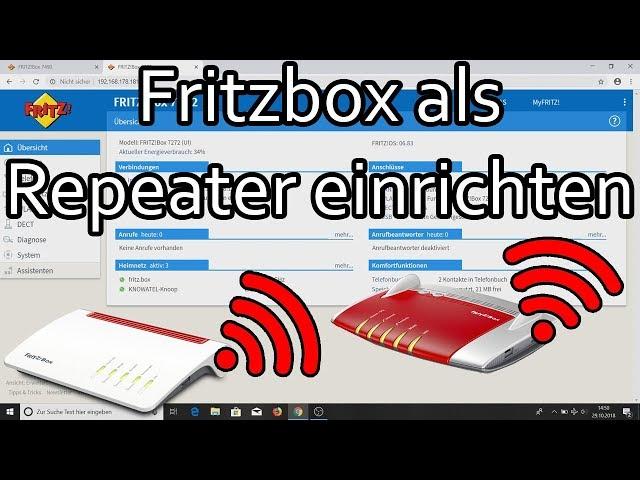 Fritzbox als WLAN Repeater einrichten