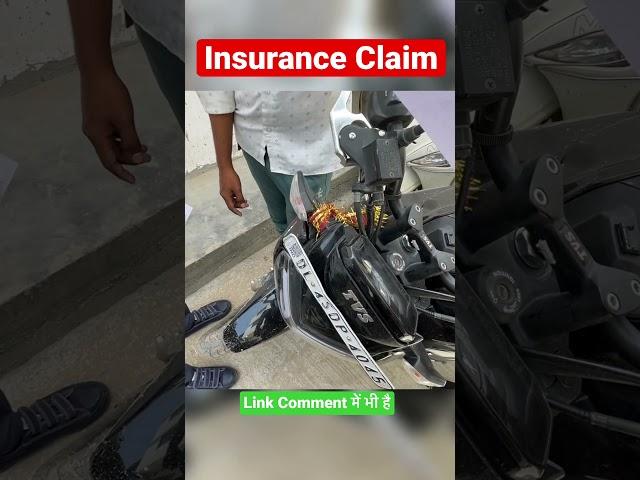 How to Get Insurance claim on accident full process #shorts #reels #tvsraider #accident #ridewithakk