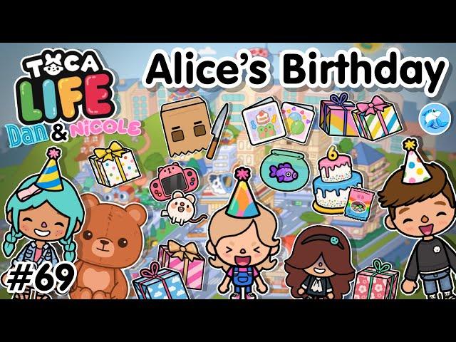 Toca Life City | Alice’s Birthday  #69 (Dan & Nicole Series) | Toca Boca