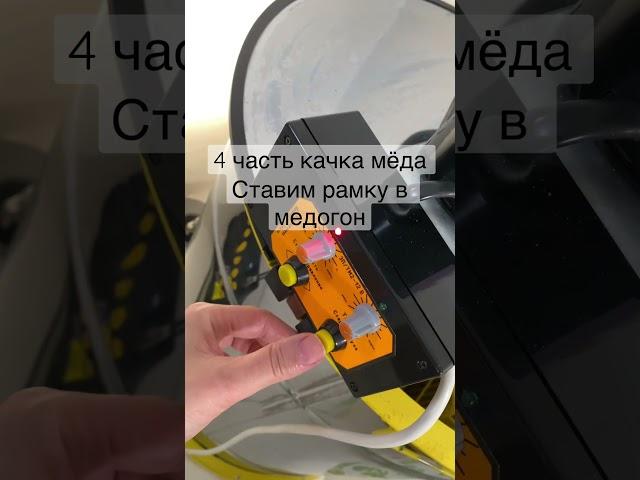 4 часть откачка мёда ставим рамку распечатанную в медагон  с помощью  центробеж  силы выходит мёд !