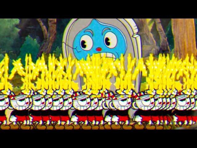 Cuphead + DLC - All Bosses with Cuphead Army