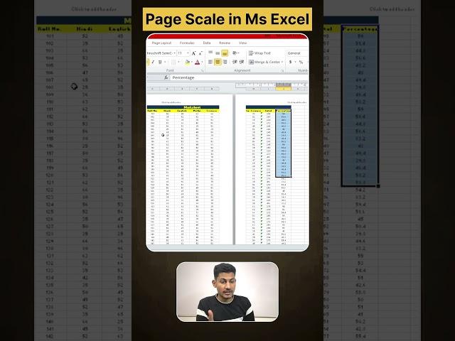 Day 06 | Page Scale in Ms Excel #Msexcel #excel #exceltips #exceltutorial