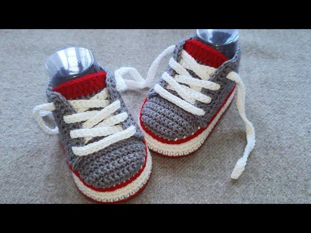 Booties sneakers crochet / 10 cm