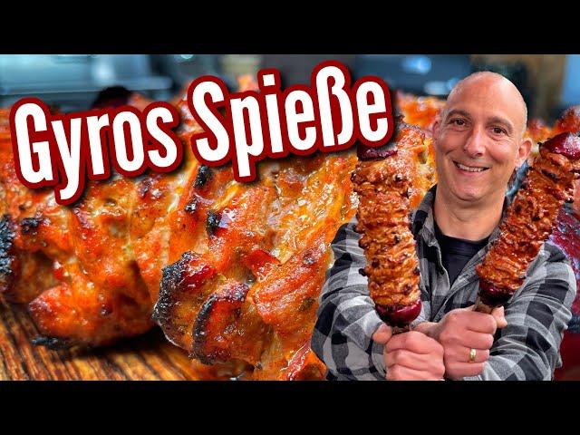 Gyros-Portionsspieße nach griechischem Rezept - Westmünsterland BBQ