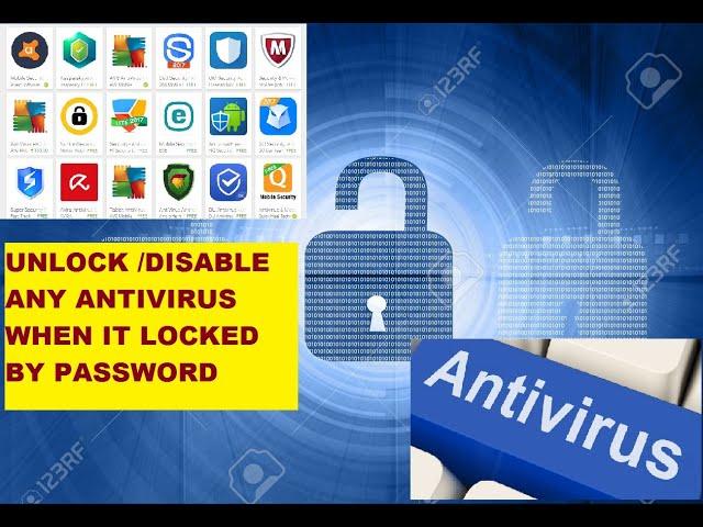 how to disable or uninstall antivirus ,when antivirus locked by password, antivirus password removal